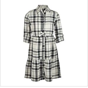 DKNY Girl dress size 5 off white 100% cotton